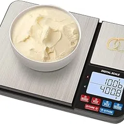 Exrp Dual Platform Digital Kitchen Scale, 11lb/0.1g & 500g/0.01g, High Precision Cooking Food Scale, 7 Units, Tare Function, Auto Off, PCS, Multifunctional for Food Weighing-picture-28