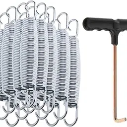 BNF® Sporting Goods-Fitness Running & Yoga-Fitness Equipment & Gear-Trampolines - 15Pcs Trampoline Springs for Outdoor Replacement Heavy Duty Trampoline Parts 13.5cm Spring-picture-17