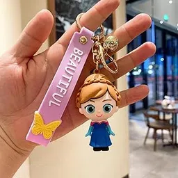 penny wise gifts, stationery, party supplies Penny Wise® Cute Princess 3D Keychain | Keyring & Quirky Bag Charm | Hard Silicone,Unbrekable | Travel Essential | Kids Friendly | Comes With Strap & Bag Hook | Single Piece.-picture-58
