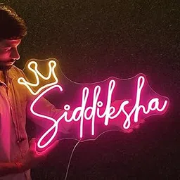 Custom Name Neon Light for Wall Home Decor, Customized Neon Sign Lights Personalized Gift for Men, Women, Husband, Wife, Girls, Boys (1 Letter)-picture-26