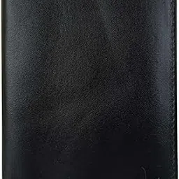 aquaexim | Leather Passport Holder with RFID | Top Grain | Genuine | for Men for Women specious Credit Card | Smooth | for Gift (Black)-picture-44