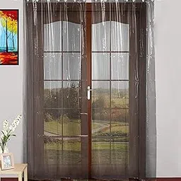 Goodson PVC Plastic Transparent, Waterproof Single Curtain with Rectangle Shape (9 Feet)-picture-21