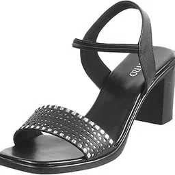 Womens Synthetic Black Sandals (Size (5 UK (38 EU))-image-14