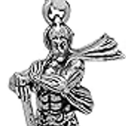 vientiq Silver-Plated God Hanuman Pendant Necklace for Men-picture-33