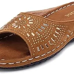 trase Women Doctor Ortho Soft Fancy Slippers, Comfortable Sandals For Women, Lightweight Diabetic And Orthopedic Footwear, Ideal For Knee And Foot Pain Relief-picture-58