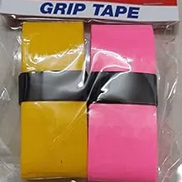 Acers Badminton Racket Grip PU Material(Rubber) Pack of 2 Racquet/Squash/Tennis Overgrip (1 Pink 1 Yellow)-picture-13