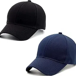 zacharias Women's Cotton Adjustable Plain Solid Baseball Cap (Pack of 2)-picture-48