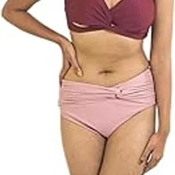 elzura Berry Sangri 2-Piece Swimsuit Set | Elegant Off-Shoulder Monokini with Matching Sarong | Beachwear for Women-picture-47