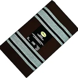 GONATURS Size Adjustable Hemmed Side Bordered Cotton Canvas Cloth for Traditional Wooden Easy Chair – Stitched and Ready to Use-Double Layered (Side Bordered Coffee Brown)-picture-10