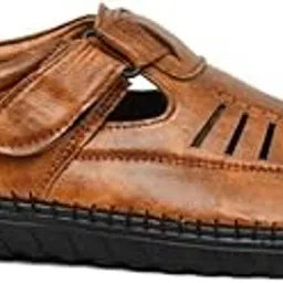 YDekart Latest Mens Shoes|| Trendy Shoes ||Shoes for Mens ||Shoes for Office Leather Sandal (Tan, 6)-PID53510-picture-29