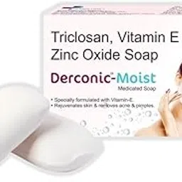 Derconic Moist Soap | With Triclosan, Vitamin E & Zinc Oxide | Deep Cleansing, Germ Protection & Skin Moisturizing Soap – 75gm-picture-39