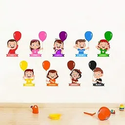 Decal O Decal Colours Education for Nursery Kids Wall Stickers (PVC Vinyl,Multicolour)-picture-28