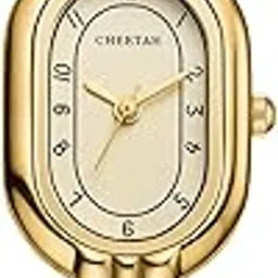 cheetah Women's Gold Bangle Watch Small Vintage Bracelet, Easy Read Numeral Dial Waterproof, Gold Gold Gold, vintage, Gold Gold Gold, vintage-picture-29