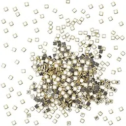 Raw Material Flat Glue On Kundan Stones Beads for Craft, Jewellery Making, Bangles Work, Maggam Work Material, Stones for Embroidery Work, Aari Work (Square Shape, 6MM, 500 Pieces) EmbroideryMaterial-image-16