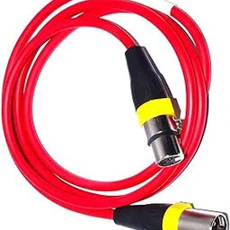 Male To Female 3 Pin Microphone XLR Cable (1.5 Mtr) Microphone XLR Cable (Multicolor)-picture-31