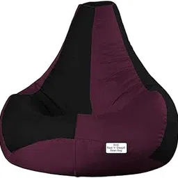 Sleep 'n' Rest Teardrop Bean Bag Chair | High Density Bean Filling | Durable Teardrop Design for Living Room, Bedroom, Home | Comfortable for Adults -3XL (Red/Black)-picture-26