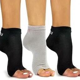 gospire Women Poly Cotton Modern Toe Socks Ultra Soft Black, Grey, One Size Stretchable & Toe Separator Socks for Perfect for Yoga, GYM Breathable Thumb socks-picture-25