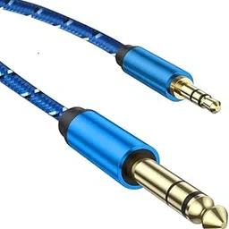 1.5M AUX to Phono Cable | 3.5mm Male to 6.35mm (1/4 Inch) Stereo Jack Audio Cable | AUX to Amplifier Cord | Compatible with Home Theater, Speakers, Mixer, Amplifier (Assorted Color)-picture-26