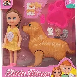 PLAY ME Diana Doll Set || Cute Girl with Dog & Puppy || Fun Pretend Play Toy Set-picture-15
