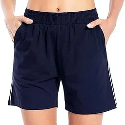 stylcozy Women's Super Combed Cotton Rich Regular Fit Shorts with Pockets | Womens for Shorts | Night Wear | Sleep | Casual | Lounger | Jogger | Running | Summer-picture-45