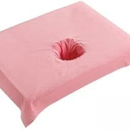 SHOPORA® 4Xcotton Spa Half Table Cover Beauty Salon Bed Face Hole Towel Pink | Massage | Linens & Covers-image-13