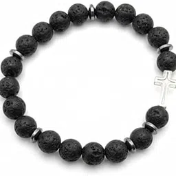 anaiza Natural Stone Wooden Beaded Bracelet Christian Jesus Cross -Handmade Fashion Bracelet For Men & Women- Adjustable Bracelet-picture-52