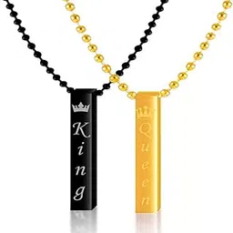 fashion frill Silver Chains For Men Black Silver Pendant Necklace For Boys Girls Chain Locket Mens Jewellery Chain For Men Women Anniversary Gift For Wife Jewellery Accessories For Women-picture-21