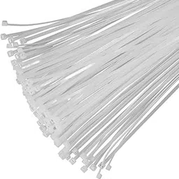 SAWS Nylon Self Locking Cable Ties | White | 150mm x 3.6mm | 6 Inch | Pack of 100 | Heavy Duty Zip Wire Fastener Organizer Tie for Cable Management Home Office and Industrial Use-picture-28