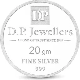 D.P. JEWELLERS PURE SILVER COIN | TRIMURTI | WHITE SILVER | ONE SIZE | 20G-image-11