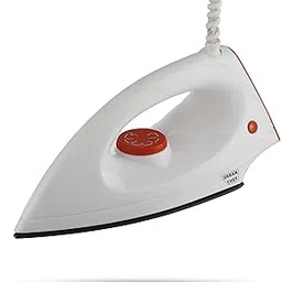 Urban Chef Iron Press | 1 Year Warranty | 1000 Watt, Iron Box, Press Iron, Electric Iron, Dry Iron, Iron for Clothes, Press for Clothes, Light Weight, Non-Stick Coated Heavy Sole Plate (Red & White)-picture-19