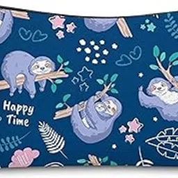 House of Quirk Printed 3 Cms Cosmetic Pouch (Standard_COSPAY_BLUE_SLOTH_BLUE SLOTH)-picture-18