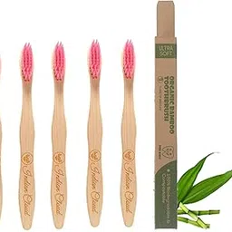 Kids Bamboo Toothbrush (Pack of 4)| Soft Bristles & Easy Grip Handle | Eco-Friendly, Antibacterial & Biodegradable | Safe & Gentle Oral Care for Kids (Ages 3-12) | Brown (Beige)-picture-16