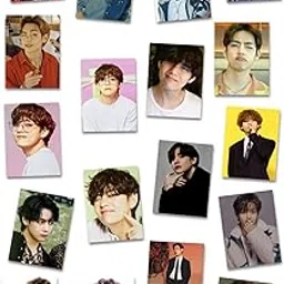 CRAFT MANIACS BTS PACK OF 18 MATT LAMINATED 3X4 INCH EACH LOMO CARDS FOR DECORATION & SCRAPBOOKING + FREE NAME BOOKMARK (BTS V SOLO)-picture-12