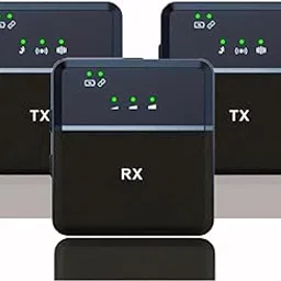 MOCKING BIRD SX9 Wireless Microphone for PC/iPhone, All Smartphones & Camera Collar mic (2 Microphones 1 Receiver) Ultra-Long Life 360 ° Noise Reduction HD Radio Double vlog/Live/Video Recording.-picture-16