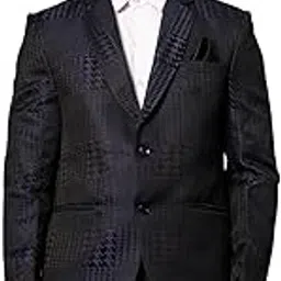 vastramay Men's Houndstooth Blazer-picture-57