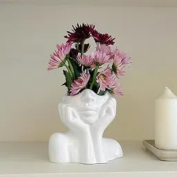 CALANDIS™ Female Form Face Vase Minimalism Tabletop Decoration for Party Kitchen Shelf | Vases | Home D?©cor-picture-11