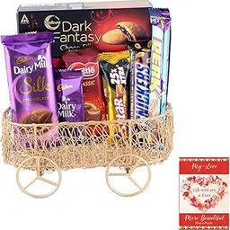 SFU E Com Chocolate Gift For All Occasion | Valentine Chocolate With Love Greeting Card | Valentine Chocolate Hamper | 617-picture-28