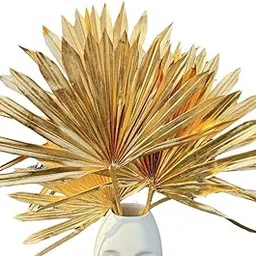 IDIKA Living Dried Spear Palm Leaves | Dried Palm |Set of 5 Sticks |Natural, Sturdy & Elegant | Perfect for Boho Home Decor, Floral Arrangements & DIY Crafts(Golden)-image-40