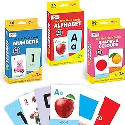 Little Berry My First Flash Cards for Kids (Combo of 3): Alphabets, Numbers, Shapes & Colours | 108 Cards for Preschoolers & Toddlers 2-6 Years | Learning Guide & Activities Included-picture-36