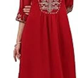 rangriti Women Polyester Solid Suit Set (RSKASSORTED15941AW22RED_Red-picture-26