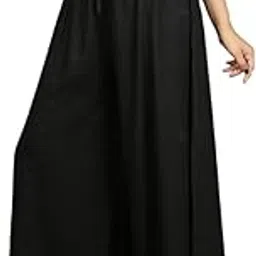 kicha Women's Solid Rayon Wide Leg Flared Regular Fit Palazzo-picture-43