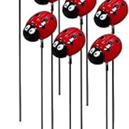 CALANDIS 10Pcs Garden Ladybug Stakes Sculpture Flower Pots Backyard Decoration | Figurines-picture-26
