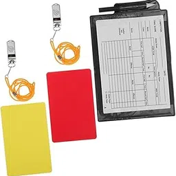 KESYOO 1set Complete Soccer Referee Kit Red Whistle Cards Notepad Pen Wallet Standard Cards Portable for Sports-picture-24