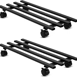 24 inch Plant Stand with Wheels || Planter Stand with Wheels for Flower Pots and Plant Pots||Heavy-Duty Rolling Stand for Indoor and Outdoor (pack of 2)-image-89