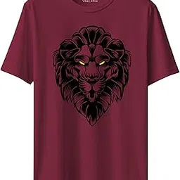 Vibez Attire Lion Attitude T-Shirt | Mens Attitude T-Shirts | Black Colour Tshirt | Maroon | Navy | Fearless Tshirts-picture-54