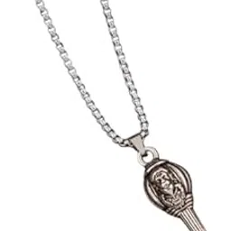 eivaa ; shine bright , wear jewellery EiVAA Hanuman Face Gada Locket Pendant for Men & Women | Oxidised Silver Colour Religious Necklace | Lord Bajrangbali Hanuman Ji Pendant with Chain | Spiritual & Stylish Temple Jewellery-picture-20