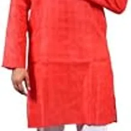 varbandhan Men's Solid Straight Fit Long Kurta | Traditional Indian Kurta for Festive Wedding & Casual Wear-picture-22
