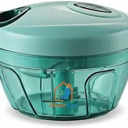 CloserKind Mini Handy & Compact Vegetable Chopper | 3 Stainless Steel Blades for Effortless Chopping of Vegetables, Fruits & Nuts | Easy Manual Food Processor for Kitchen Use (Green, 400 ml)-image-66