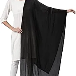 saheli Beautiful Chiffon Dupatta with Fancy lace on Border For Woman's And Girl,s_Lenth@2.45 Meters/Fast & Bright Colours-picture-16