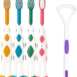 Soft Toothbrush for Baby, Kid Toothbrush with Tongue Cleaner,-picture-10
